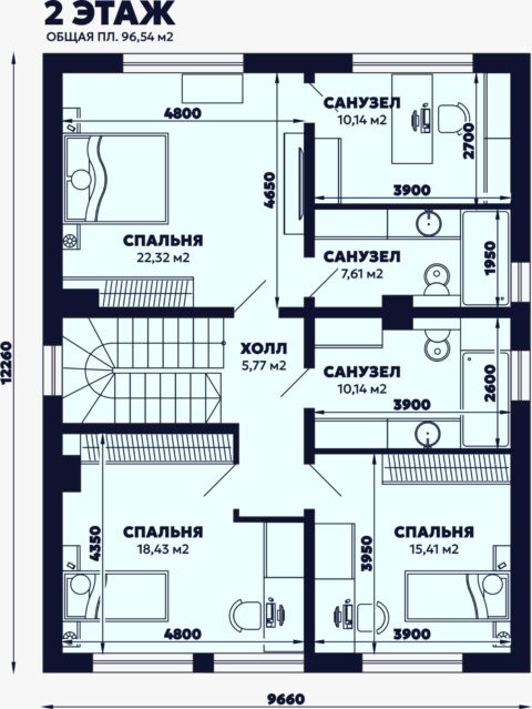 Дом, 220 м2. КП Атмосфера.