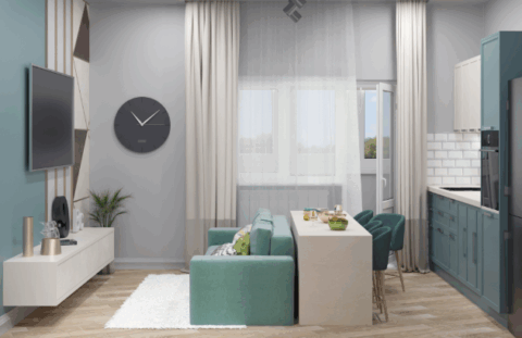 Студия, 24 м2, 7/15 эт. ЖК Екатерининский Парк.
