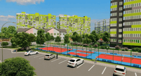 1 комнатная квартира, 46 м2, 5/16 эт. ЖК 6 Квартал.